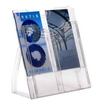 מעמד שולחני חצוי לקטלוגים בגודל 1/3 A4