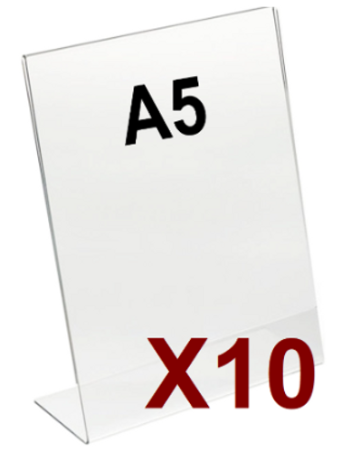  10 מעמדי תפריט / קטלוג A5 אנכי- מקט K168