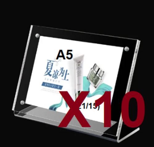  סט 10 מעמדי A5 לשלט/תמונה בסגירה מגנטית K6016