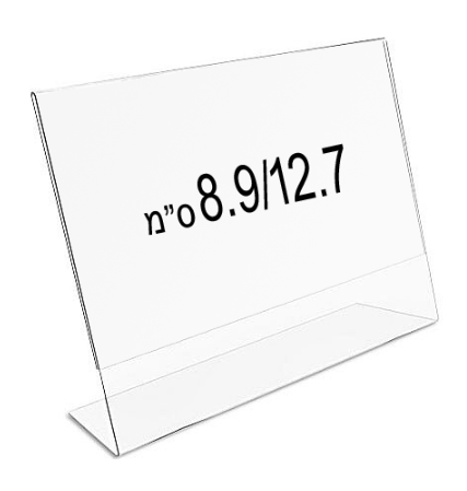 מעמד תצוגה K163 לנייר במידה 8.9/12.7 ס"מ