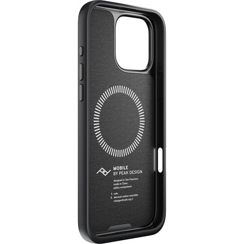 כיסוי Peak Design Everyday Case For iPhone 16 Pro Max אפור כהה Charcoal