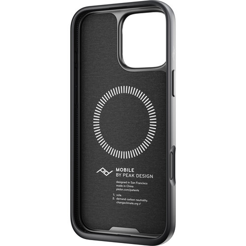 כיסוי Peak Design Everyday Case For iPhone 16 Pro Max אפור כהה Charcoal