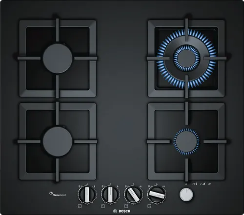 כיריים גז זכוכית 4 להבות בוש 60 סמ PPH6A6M25Y יבואן רשמי 