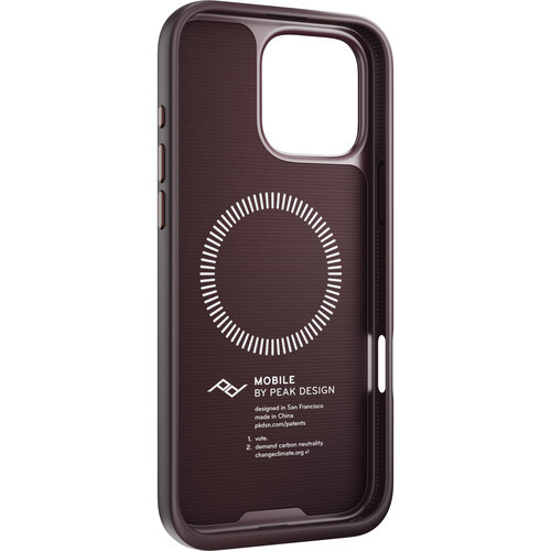 כיסוי Peak Design Everyday Case For iPhone 16 Pro Max בורדו Eclipse
