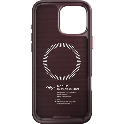 כיסוי Peak Design Everyday Case For iPhone 16 Pro Max בורדו Eclipse