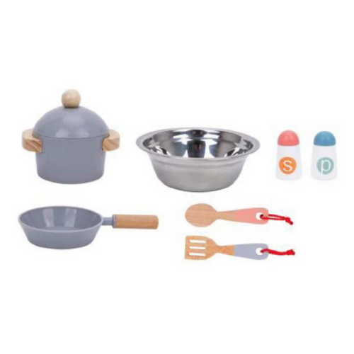 מטבח עץ לילדים בגווני תכלת