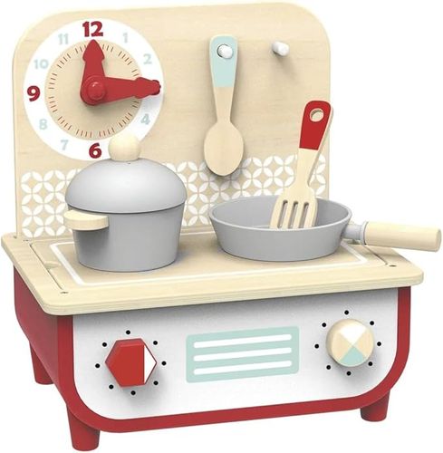מטבחון ומנגל חשמלי מעץ לילדים
