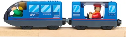 סט רכבת ענק מעץ עם עמדת כיבוי אש 