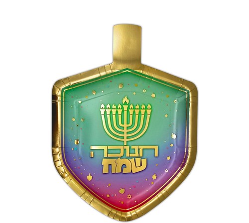 צלחות נייר בצורת סביבון - 10 יח'