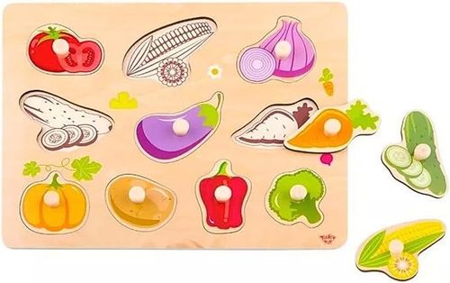 פאזל עץ איכותי - ירקות