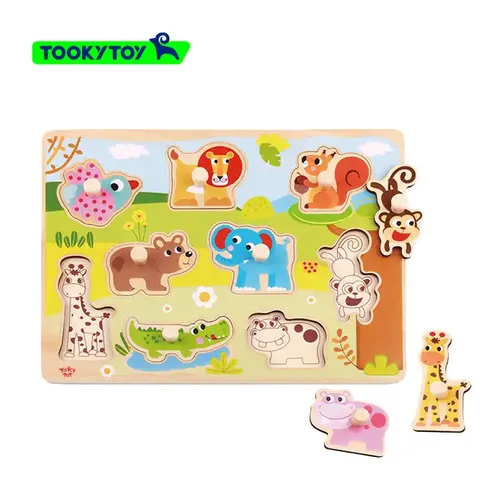 פאזל עץ איכותי - חיות ג'ונגל