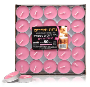 נרות חימום ריחניים - ניחוח ורדים