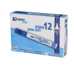 טושים מחיקים ללוח לינרו ראש עגול - צבעים לבחירה