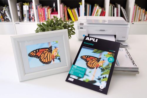 נייר פוטו 20 דף מבריק APLI A4 180 GSM