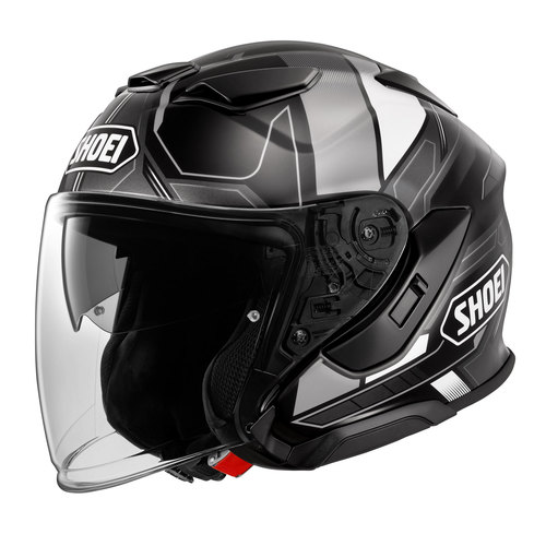 קסדת 3/4 לאופנוע שואי 3 SHOEI J-CRUISE  Whizzy TC-5 צבע שחור\לבן
