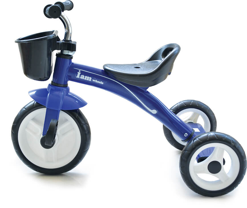 תלת אופן הראשון שלי עם גלגלי גומי מוקצף ופדלים I
