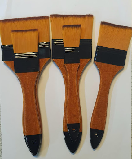 מברשות רחבות שיער סיננטי SINOART (מגוון גדלים לבחירה)