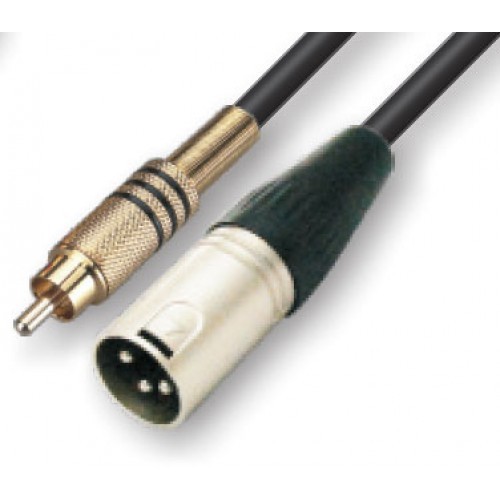כבל RCA - XLR באורך 10מ.