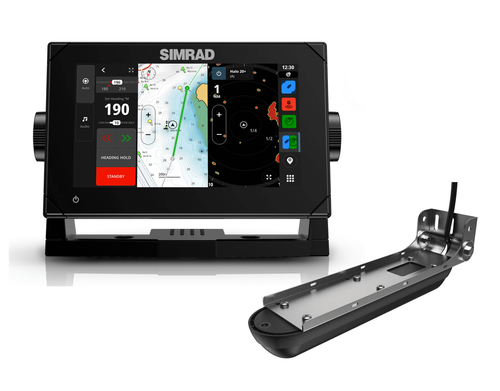 צג ניווט Simrad NSX עם מתמר Active Imaging 3-in-1 כולל GPS ותצוגת מפות מתקדמת