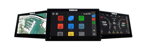 NSX series תוויין מפות משולב ללא מתמר, במגוון מידות Simrad