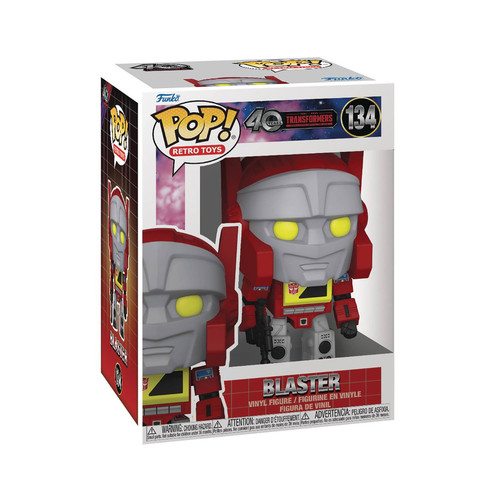 בובת פופ צעצועי רטרו: רובוטריקים - בלסטר - Funko POP! Retro Toys: Transformers - Blaster  #134