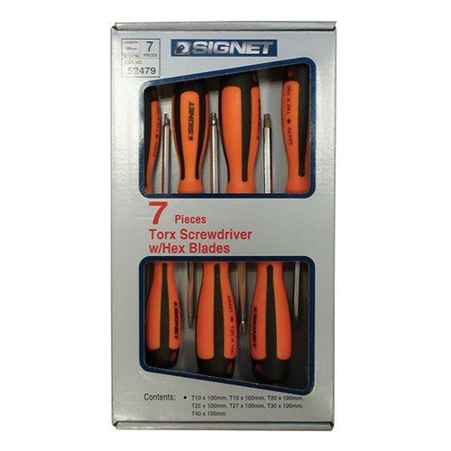 סט מברגי 7 ORANGE TORX יח SIGNET