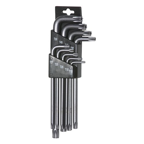 סט מפתחות כרום TORX+חור ארוך 9 יח SIGNET