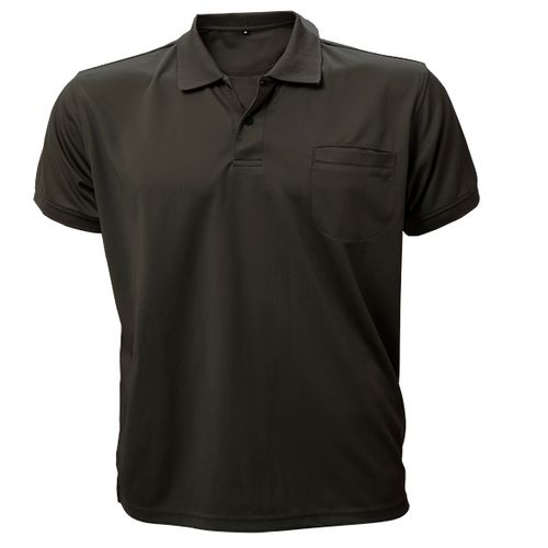 חולצת פולו Dry-Fit ש.קצר+כיס שחור SIGNET S