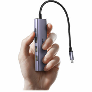 מולטיפורט UGREEN 5 IN 1 100W PD 4K 30Hz HDMI אפור