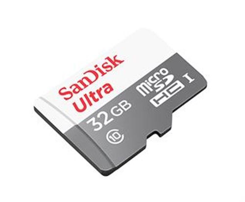 כרטיס זכרון Sandisk SDSQUNR-032G-GN3MN Ultra microSDHC 32GB 100MB/s Class 10 UHS-I