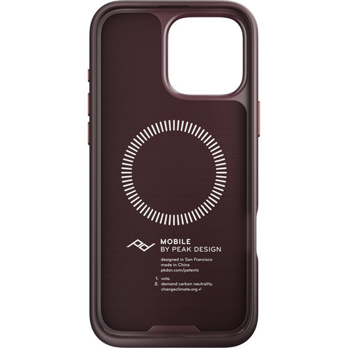 כיסוי Peak Design Everyday Loop Case For iPhone 16 Pro Max בורדו Eclipse