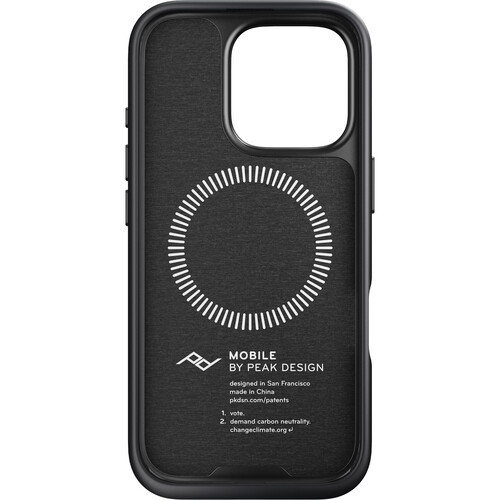 כיסוי Peak Design Everyday Case For iPhone 16 Pro אפור כהה Charcoal