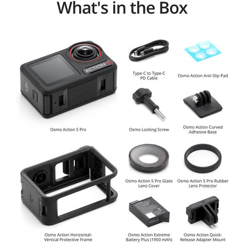 מצלמת אקסטרים DJI Osmo Action 5 Pro Standard Combo