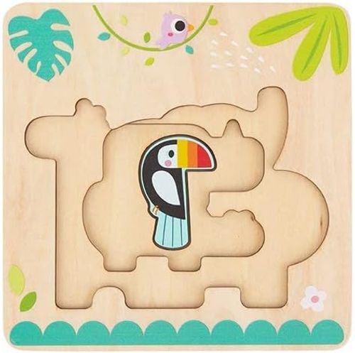 פאזל עץ רב שכבתי - חיות