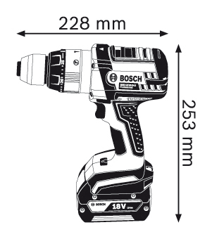 גוף מברגה/ מקדחה רוטטת BOSCH GSB 18VE-LI 