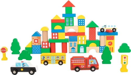 דלי קוביות עץ - חיי העיר