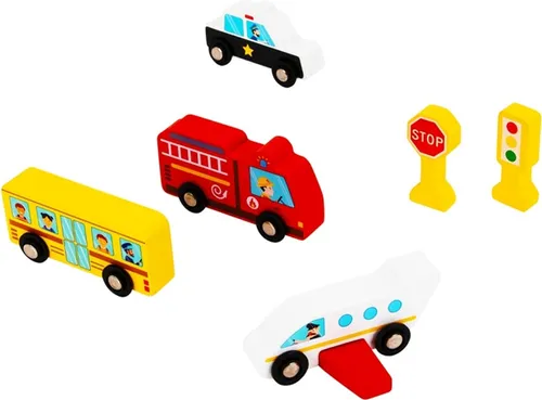 דלי קוביות עץ - חיי העיר