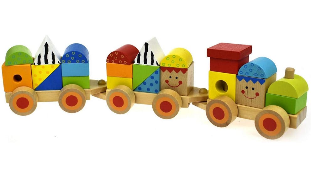 רכבת צורות עץ