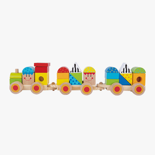 רכבת צורות עץ