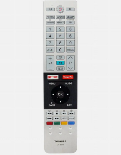 שלט רחוק תואם לטלוויזיות טושיבה TOSHIBA דגם CT-8528