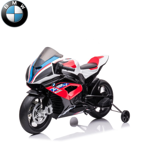 אופנוע לילדים BMW 12V דגם מקורי גדול+גלגלי עזר 