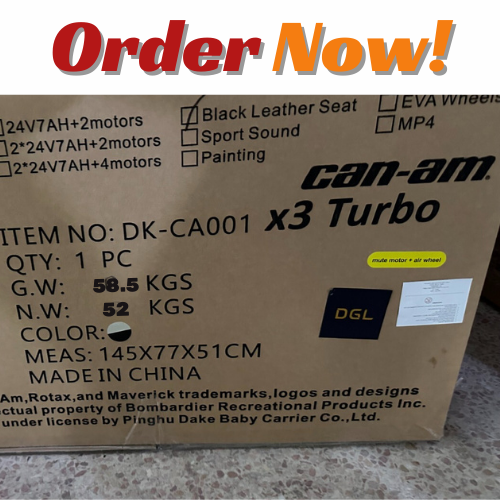 אריזה של X3 TURBO 24V NEW החדש בקרטון 