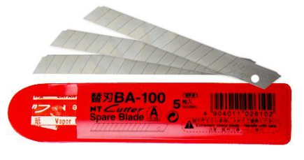 להבים לסכין מקצועית זוית 45 מעלות NT Cutter BA100