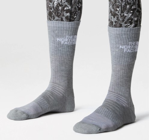 סט 3 גרבי טיולים MULTI SPORT CUSH CREW SOCK 3P שחור/אפור/לבן - The North Face