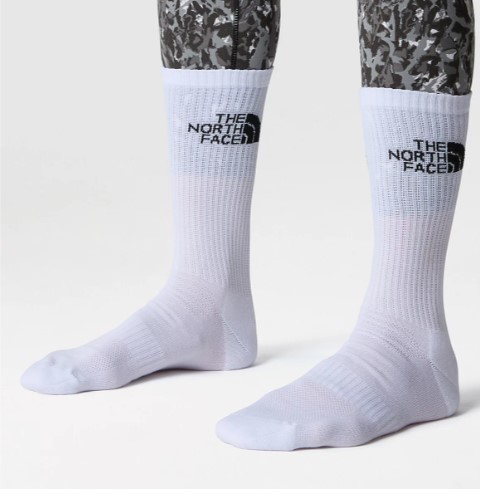 סט 3 גרבי טיולים MULTI SPORT CUSH CREW SOCK 3P שחור/אפור/לבן - The North Face