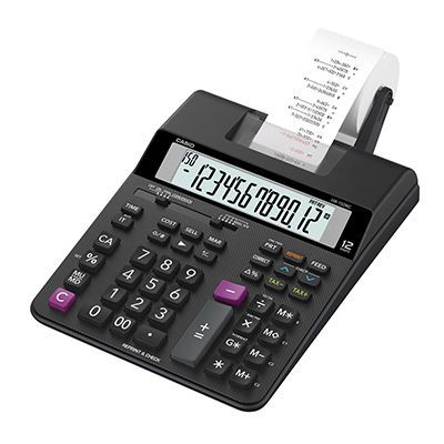 מכונת חישוב CASIO HR-150RC ( שחורה)