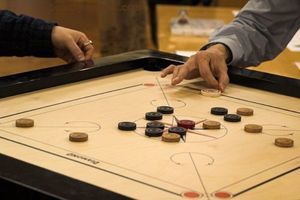 לוח כארום- CARROM- קארום- קארמובל- סנוקר אצבעות C103