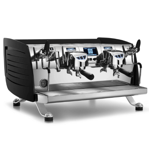 מכונת אספרסו מקצועית 2 ראשים שחור/לבן - Victoria Arduino Black Eagle Volumetric 2GR