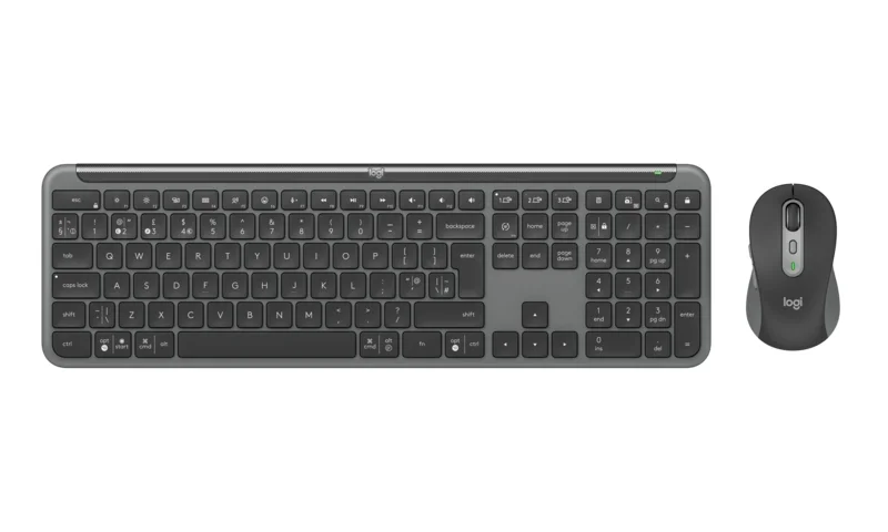 סט מקלדת + עכבר אלחוטיים MK950 Graphite Logitech לוג