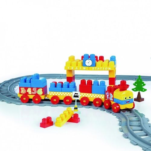 רכבת מגה בלוקס עם מסילה